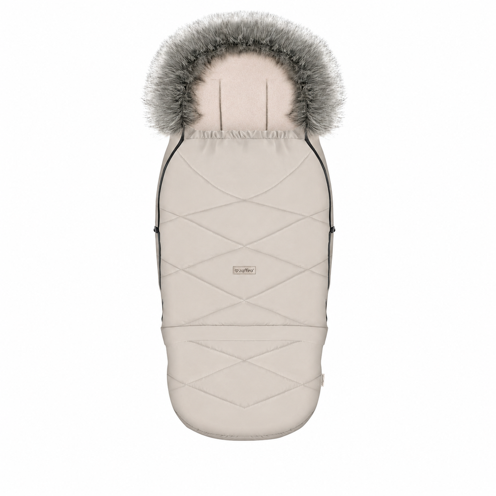 Fußsack GrowUP Aspen, Vanilla – mitwachsender Babyfußsack 0–36 Monate