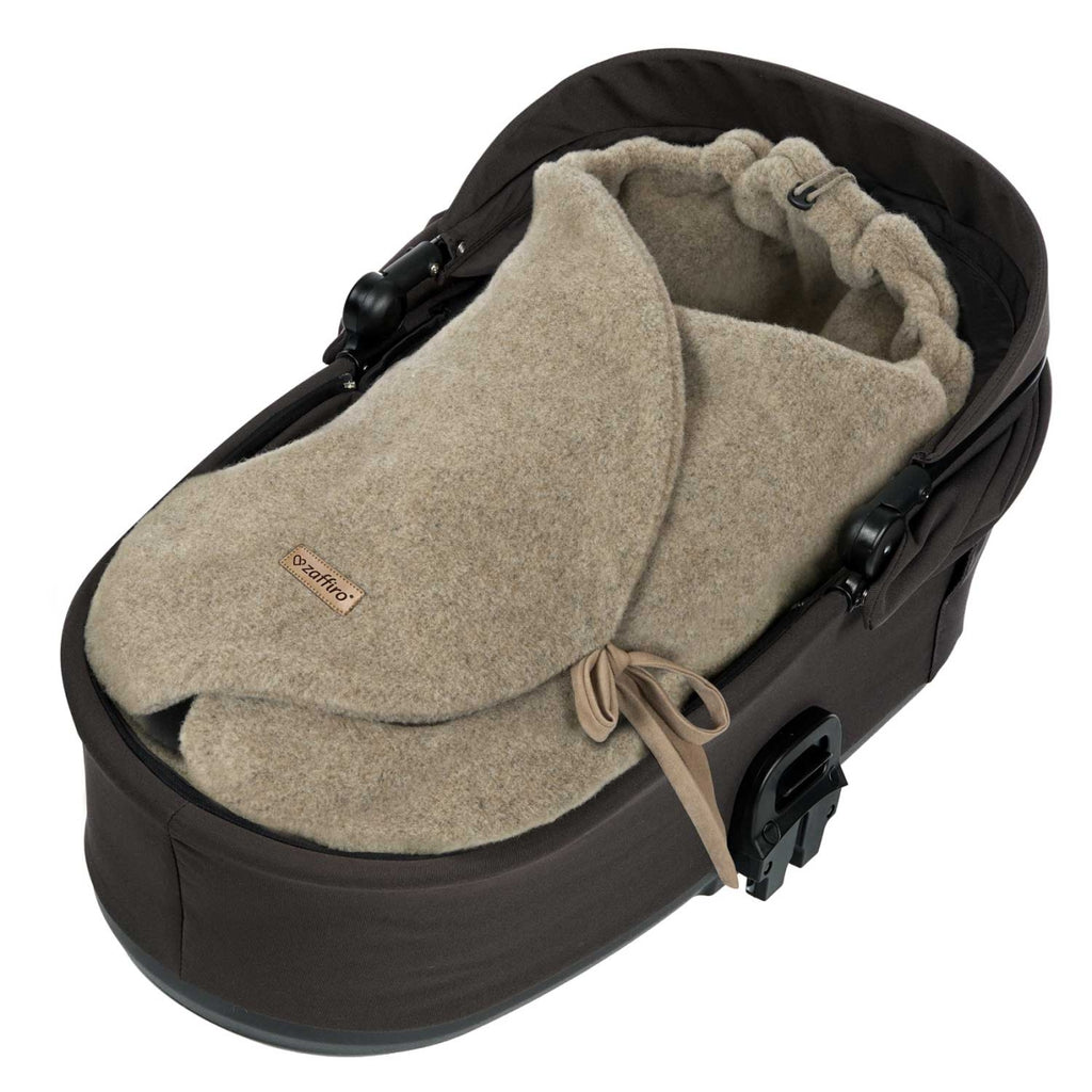 Baby-Wollswaddle Sierra, Brown – Seitenansicht