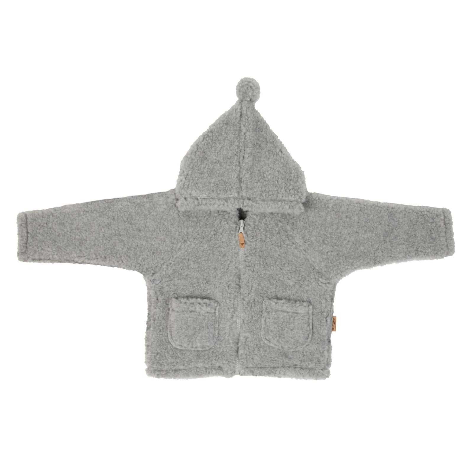 Kinder-Wolljacke Meri Nevada, Grey – Kinder Wolljacke aus Merinowolle