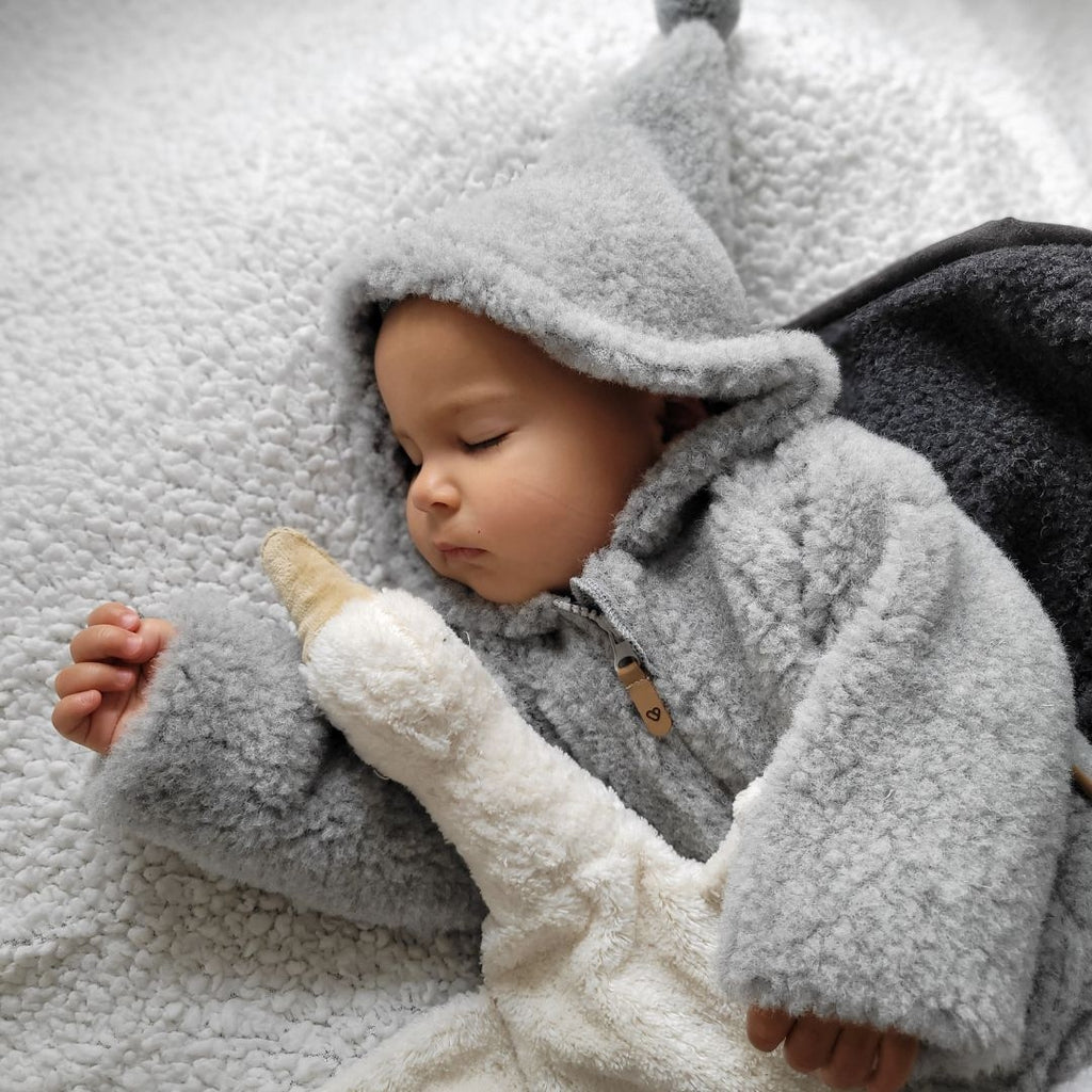 Kinder-Wolljacke Meri Nevada, Grey – Vorderansicht