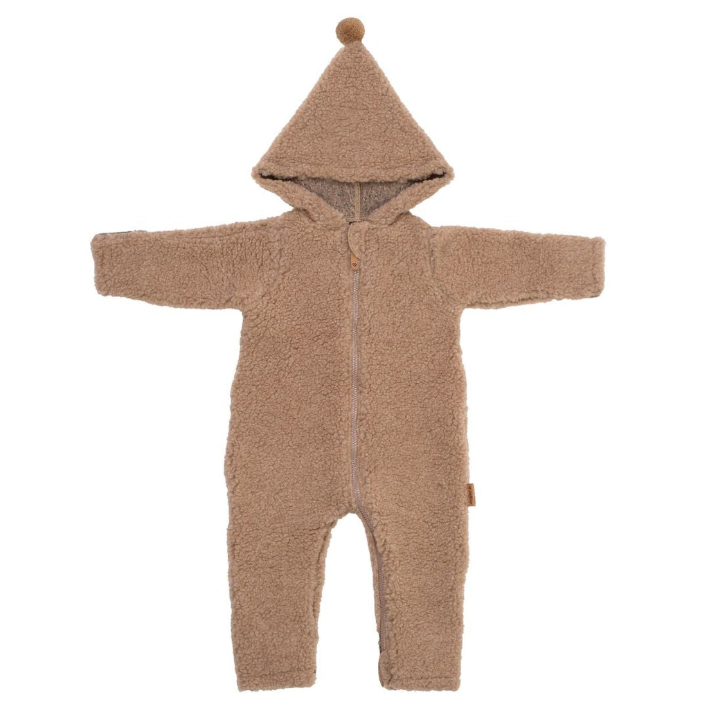 Wolloverall Nevada, Brown – Baby Wolloverall aus Merinowolle