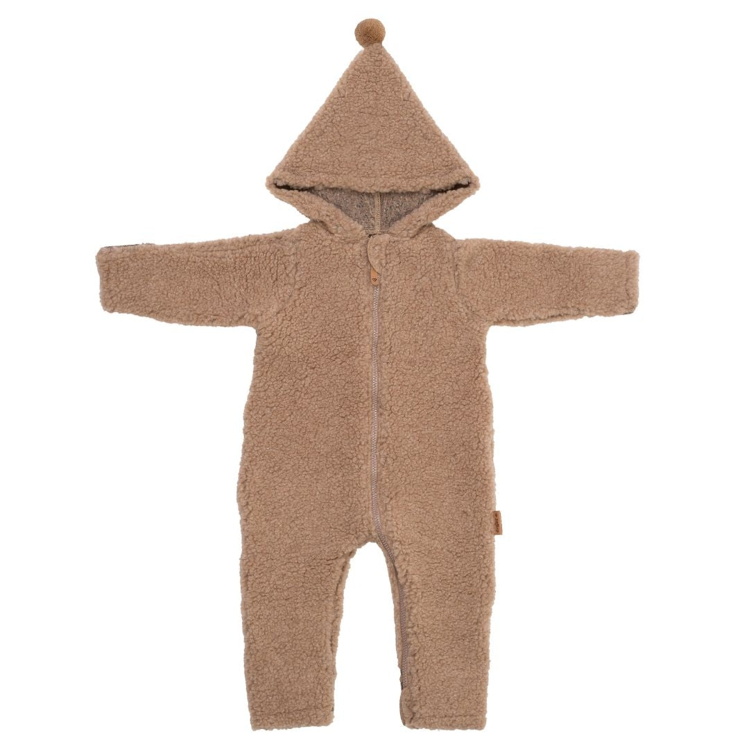 Wolloverall Nevada, Brown – Baby Wolloverall aus Merinowolle