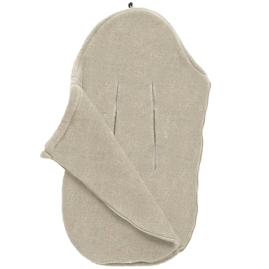 Wollfußsack Mini Sierra, Beige – Seitenansicht