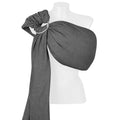Ringtragetuch HugMe, Grey – Baby Ringtragetuch mit verstellbaren Ringen