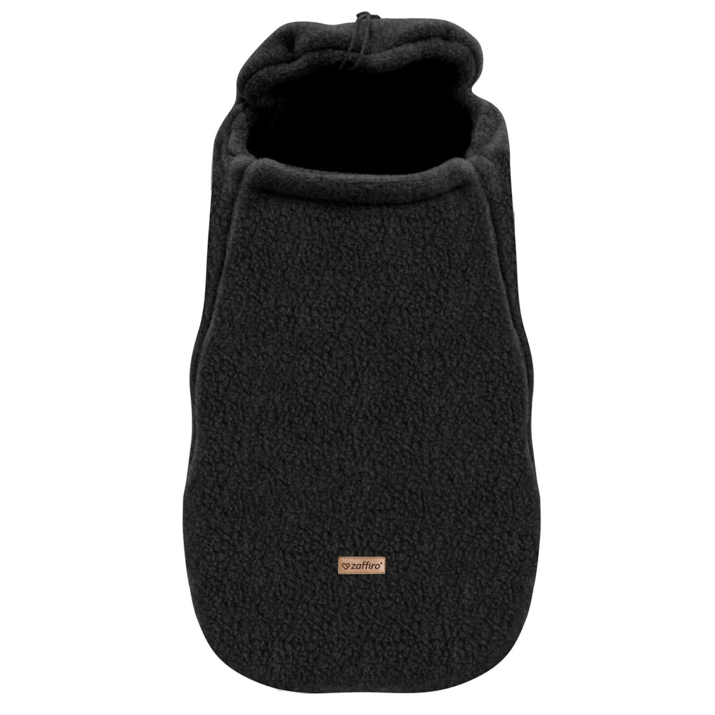 Wollfußsack Mini Nevada, Anthracite – Rückenansicht