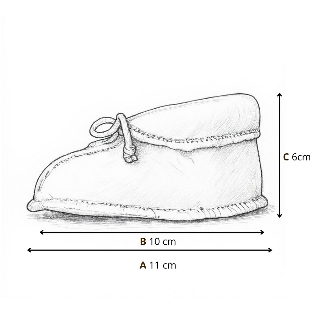 Wollschühchen Sierra, Beige – Sohlenansicht