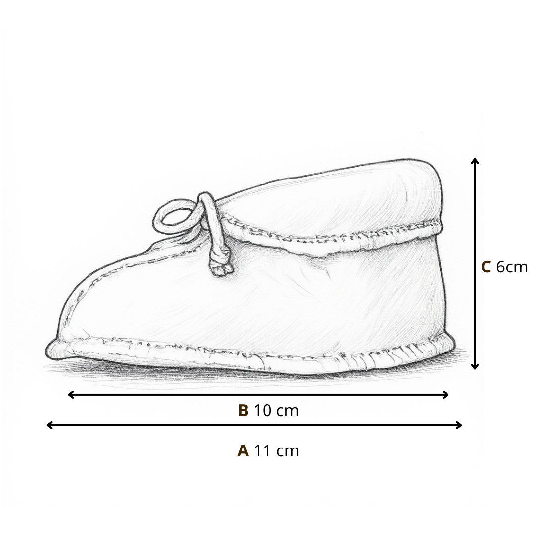 Wollschühchen Sierra, Beige – Sohlenansicht