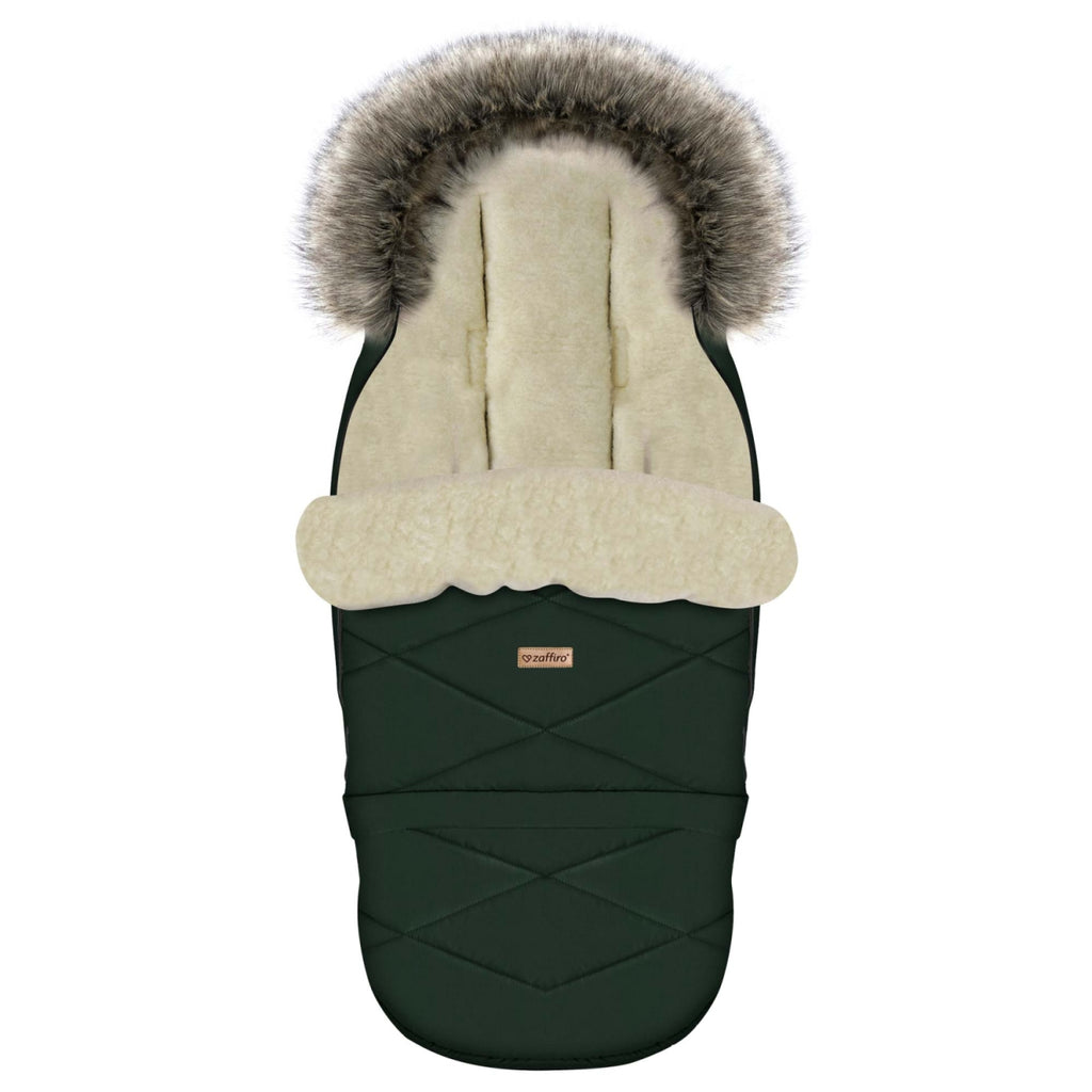 Fußsack GrowUP Nordico, Bottle Green – Seitenansicht