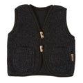 Kinder-Wollweste Nevada, Anthracite – Kinder Wollweste aus Merinowolle