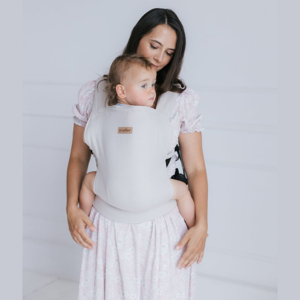Babytrage BabyFlow, Beige – Detailansicht Trägersystem