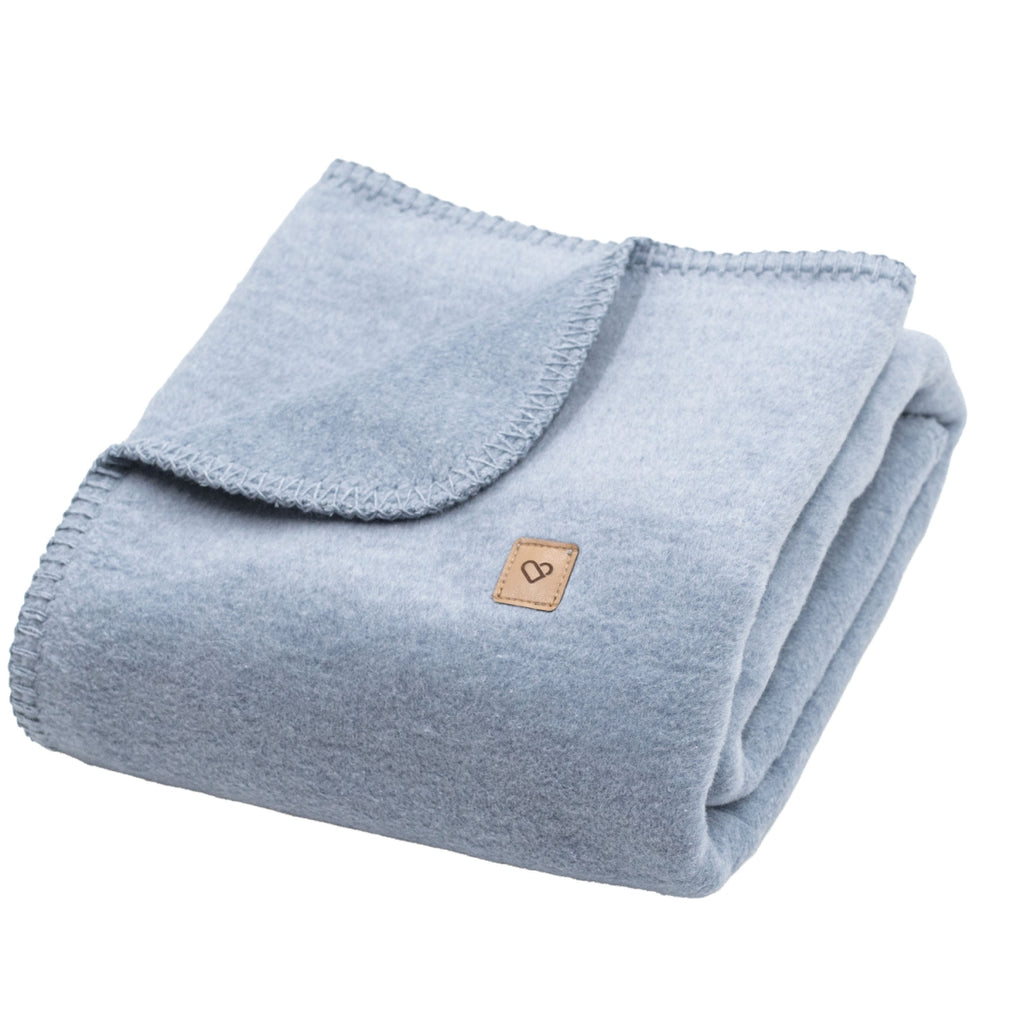 Baumwolldecke Oslo Baby Blue – weiche Baumwolldecke für Babys