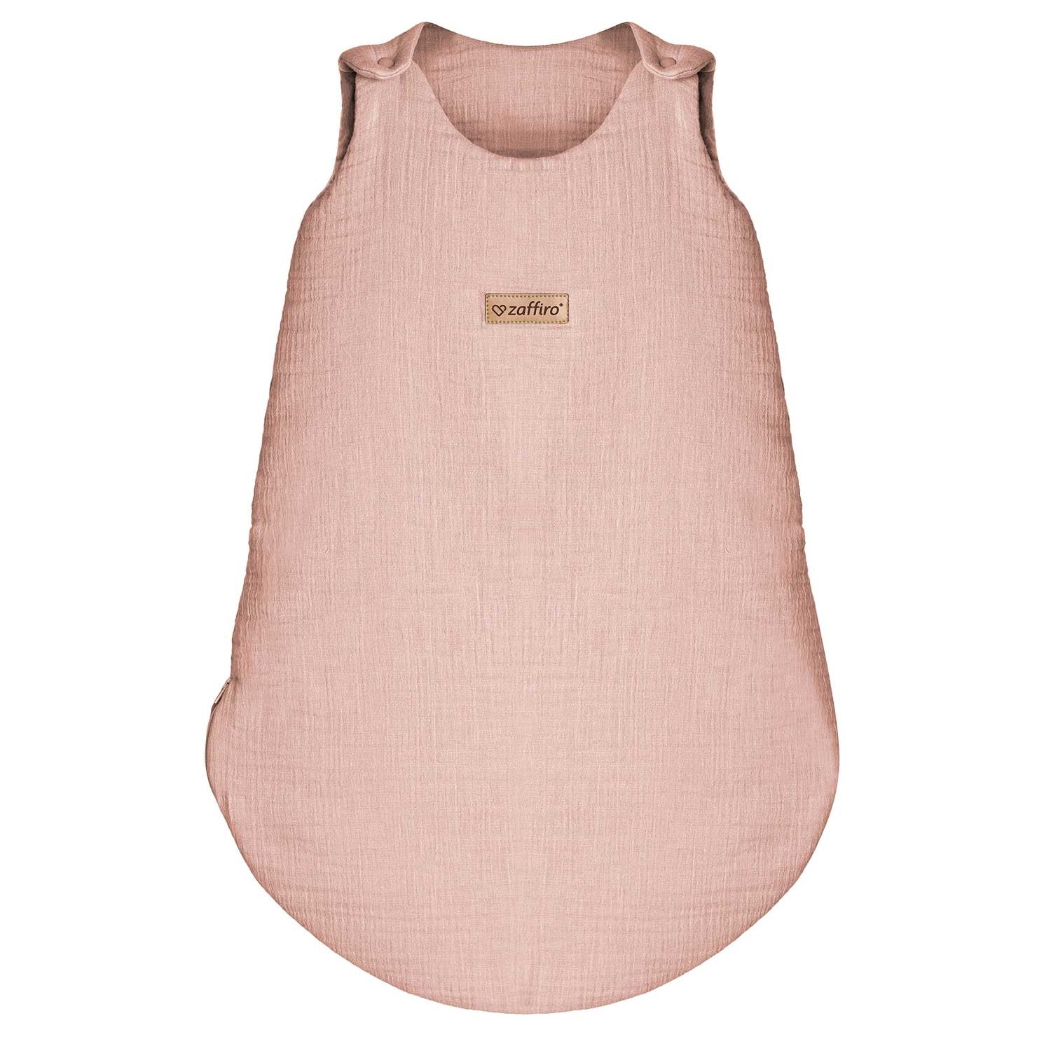 Musselin-Schlafsack Malaga 1,5 TOG, Baby Pink – ganzjähriger Baby Schlafsack