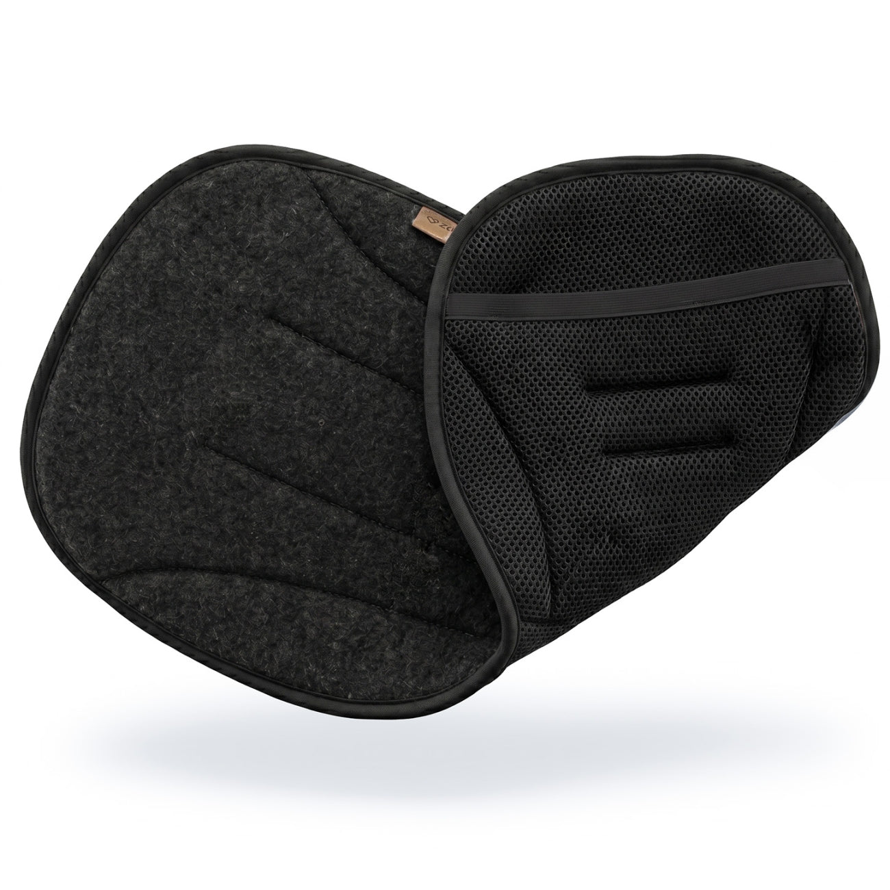 Sitzauflage Sierra, Anthracite – Detailansicht Wolle