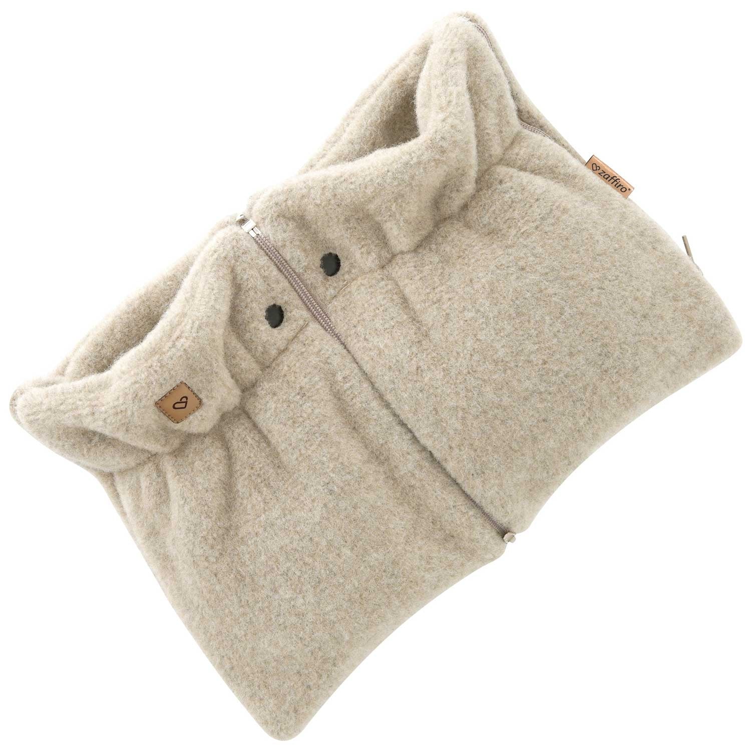 Handwärmer Sierra, Beige – Wollhandwärmer für Kinderwagen