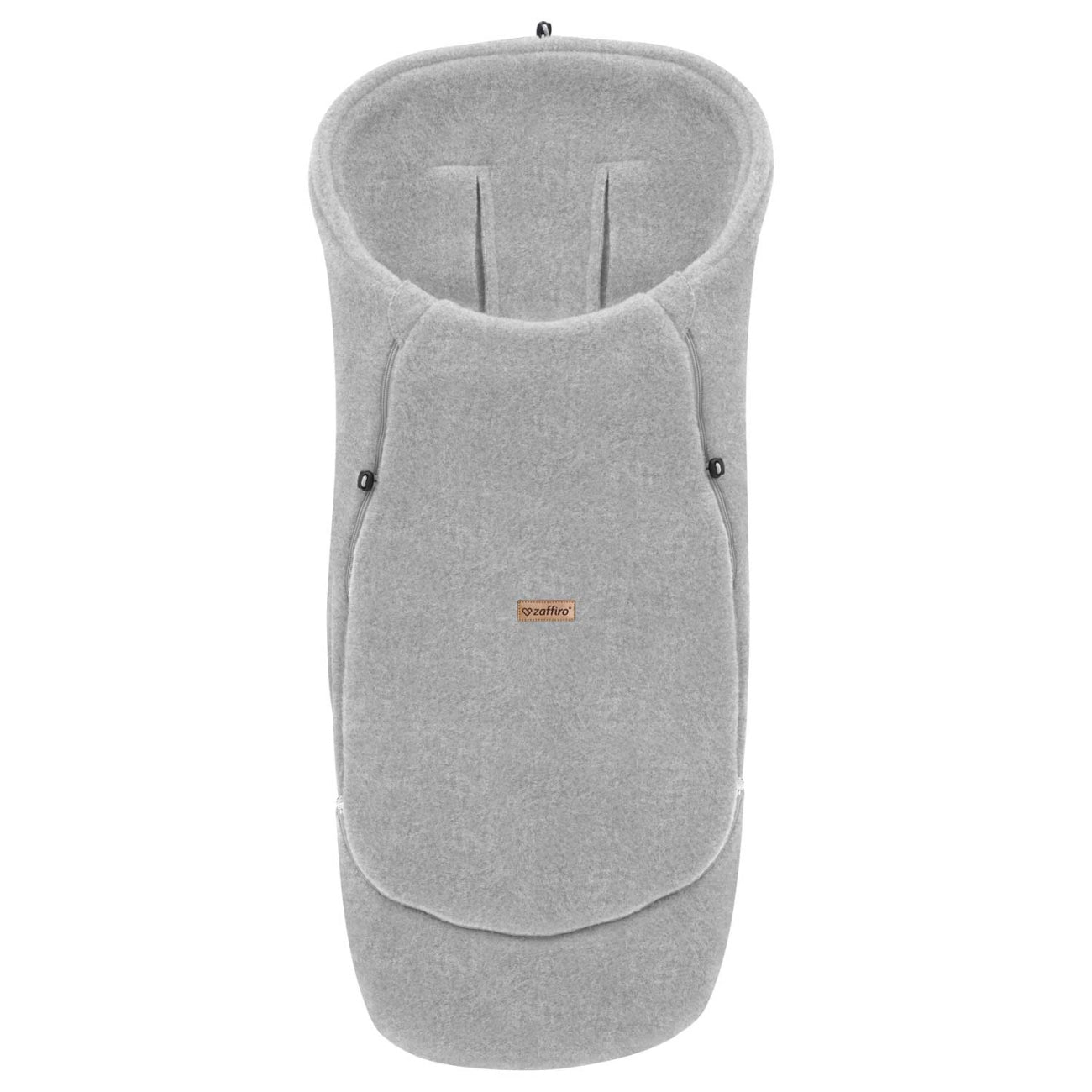 Wollfußsack Maxi Sierra, Grey – Detailansicht Öffnung