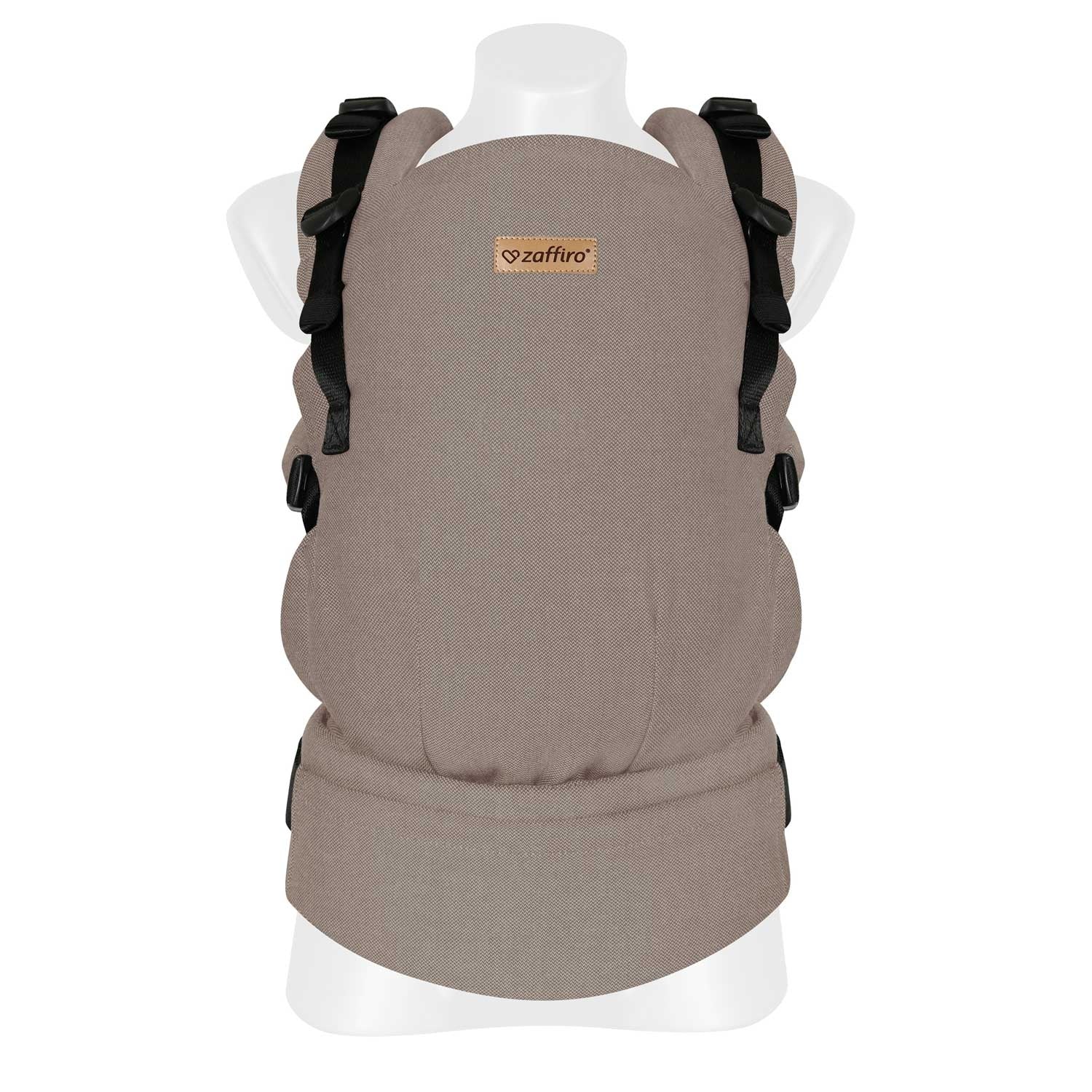 Babytrage BabyGrow, Latte – mitwachsende ergonomische Babytrage