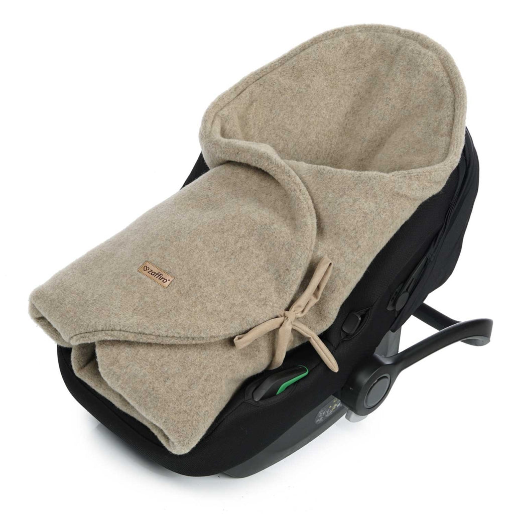 Baby-Wollswaddle Sierra, Brown – Rückenansicht