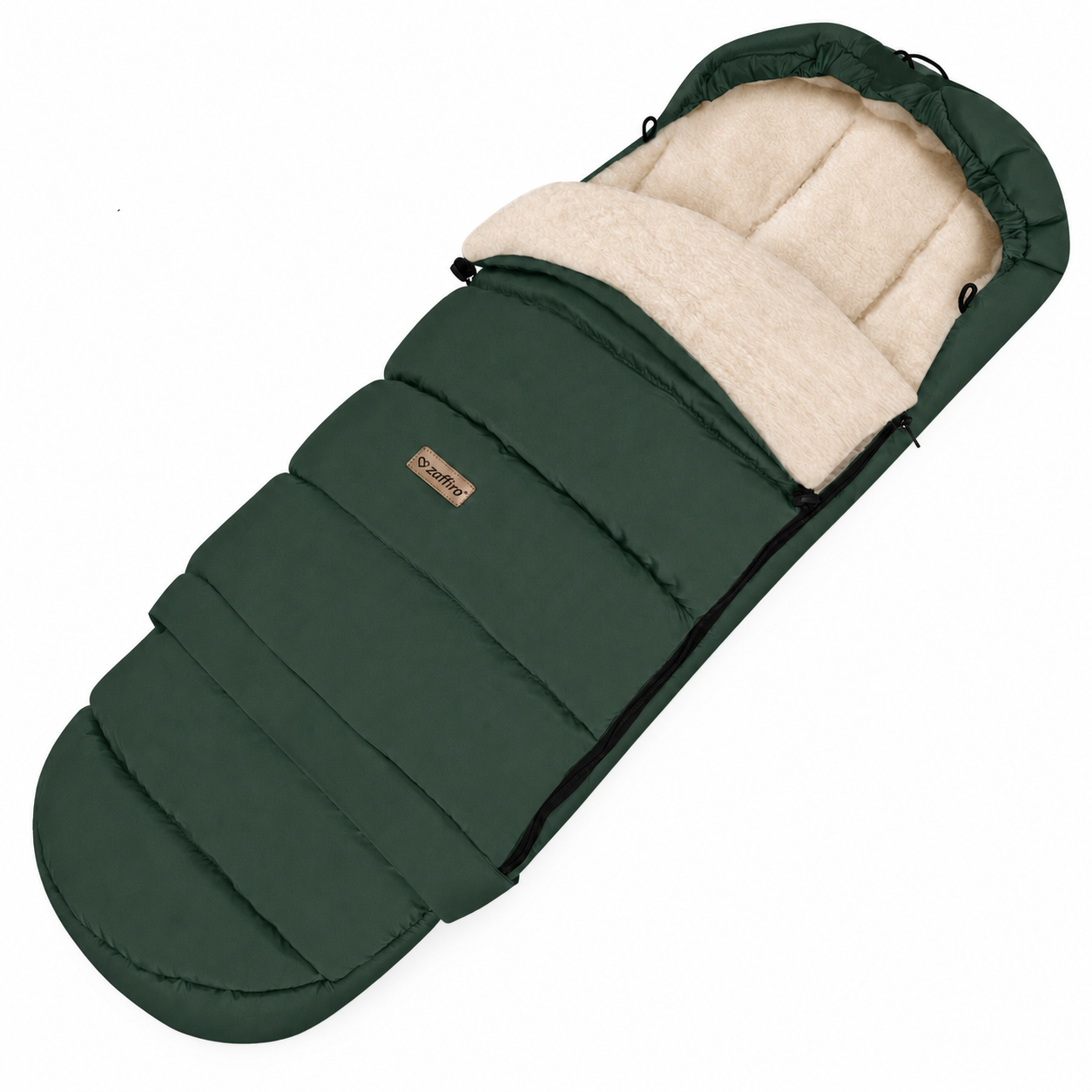 Fußsack iGrow Nordico, Bottle Green – mitwachsender Babyfußsack 0–36 Monate